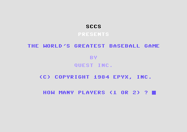 The World's Greatest Baseball Game 