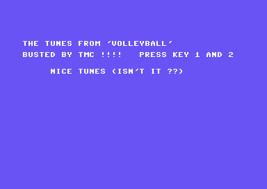 The Tunes from 'Volleyball'