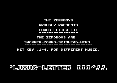Luxus-Letter III