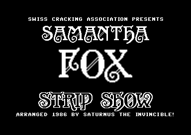 Samantha Fox Strip Show