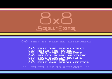 8x8 Scroll-Editor