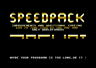 Speedpacker V4.0