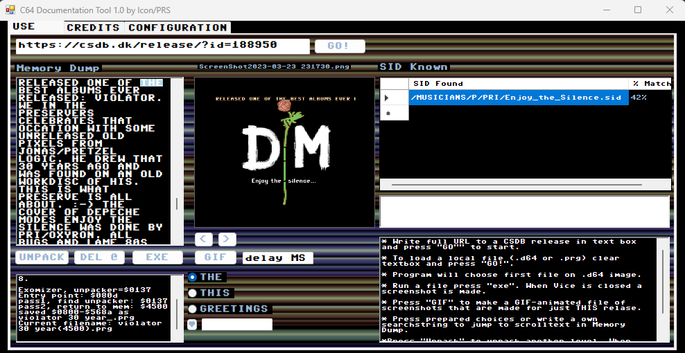 C64 Documentation Tool 1.0