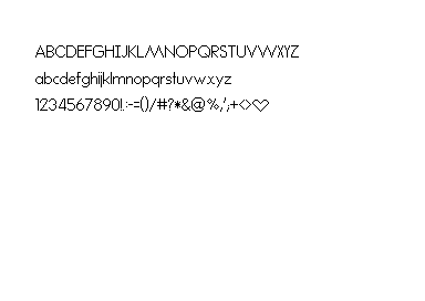 Cinquanta Font (2x1 and proportional)