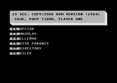 15 Sec. Copy / 256K RAM Version (1764) [hungarian]