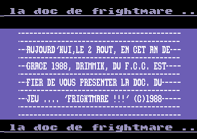 La Doc de Frightmare [french]