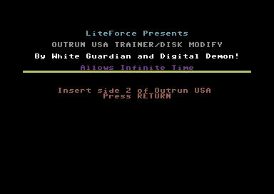 Outrun USA Trainer/Disk Modify