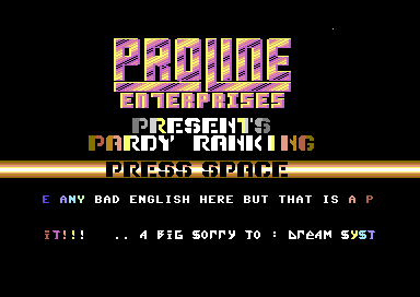 Pardy Rankings