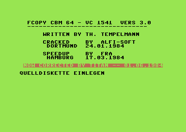 FCopy CBM 64 - VC 1541 V3.0 [german]