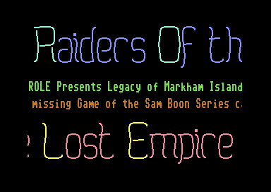 The Legacy of Markham Island +D