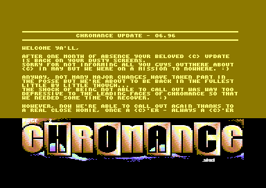 Chromance Update 06/1996
