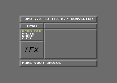 DMC 7.x To TFX 2.7 Convertor V1.4