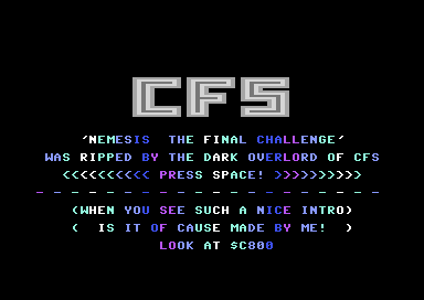 Nemesis the Final Challenge