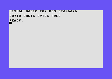 Visual Basic for DOS Standard