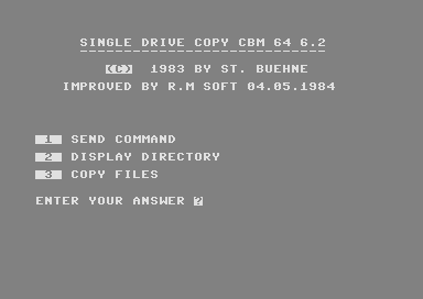 Single Drive Copy CBM 64 V6.2