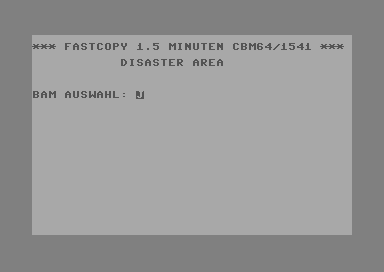 Fastcopy 1.5 Minuten CBM64/1541 [german]