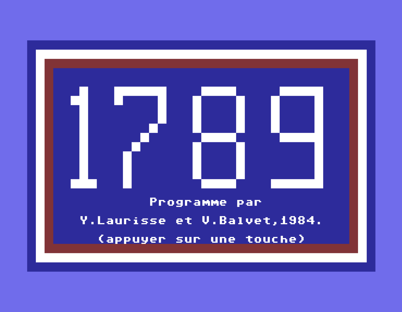 1789 [french] Official 1st release