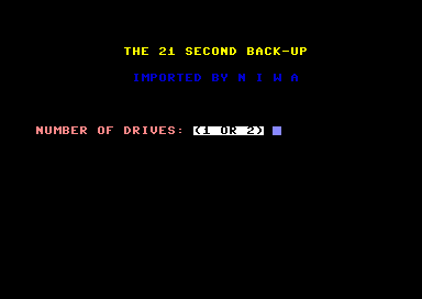 The 21 Second Back-Up