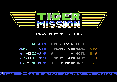 Tiger Mission Demo