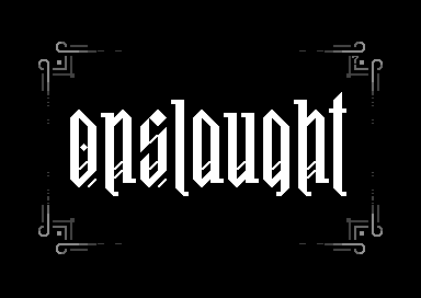 Onslaught (Silent Movie Title Card)