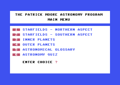 The Patrick Moore Astronomy Program