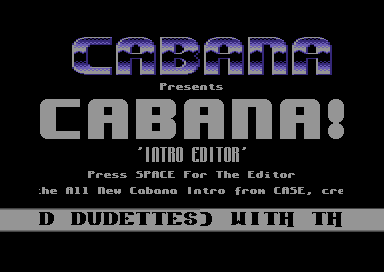 Cabana Intro Editor V3.0