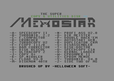The Super Copy and Utilities Disk of Memostar