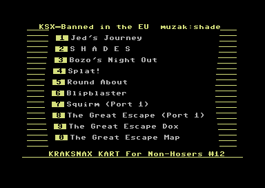 Kraksnax Kart for Non-Hosers #13 [cartridge]