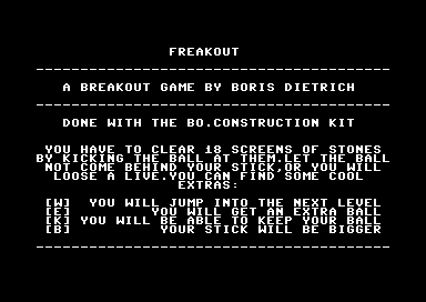 Freakout [bock]