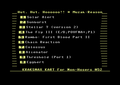 Kraksnax Kart for Non-Hosers #52 [cartridge]