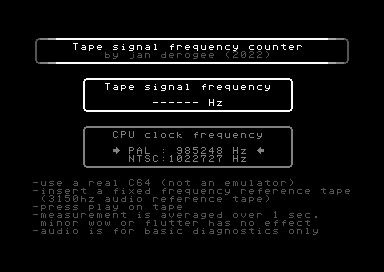 1530 Tapespeed Measurement