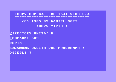 FCopy CBM 64 - VC 1541 V2.4 [italian]