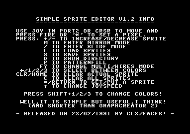 Simple Sprite Editor V1.2