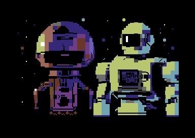 Robot Couple PETSCII