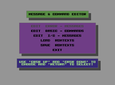 Message & Command Editor