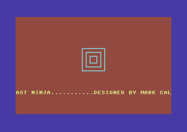 The Last Ninja PETSCII Loading Screen