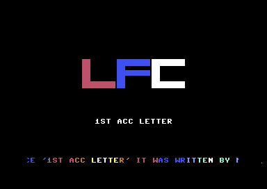 First ACC Letter