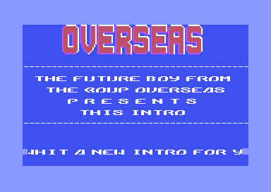 Overseas Intro 1