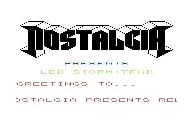 Nostalgia Intro (VIC20 Style)