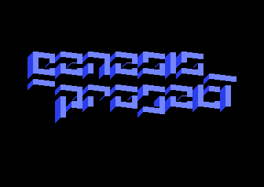 Genesis Project 3D PETSCII Logo