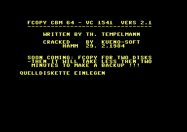 FCopy CBM 64 - VC 1541 V2.1 [german]