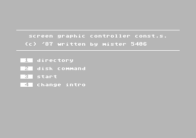 Screen Graphic Controller Construction Set