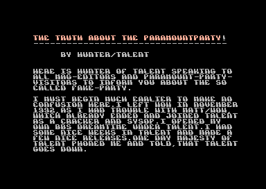 The Truth About the Paramountparty