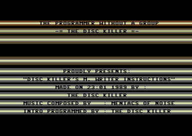The Disc Killer's Message Writer V1.0