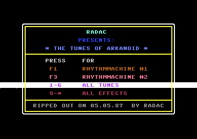 The Tunes of Arkanoid