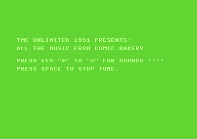 All the Music from Comic Bakery