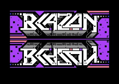 PETSCII Blazon Mirror Logo
