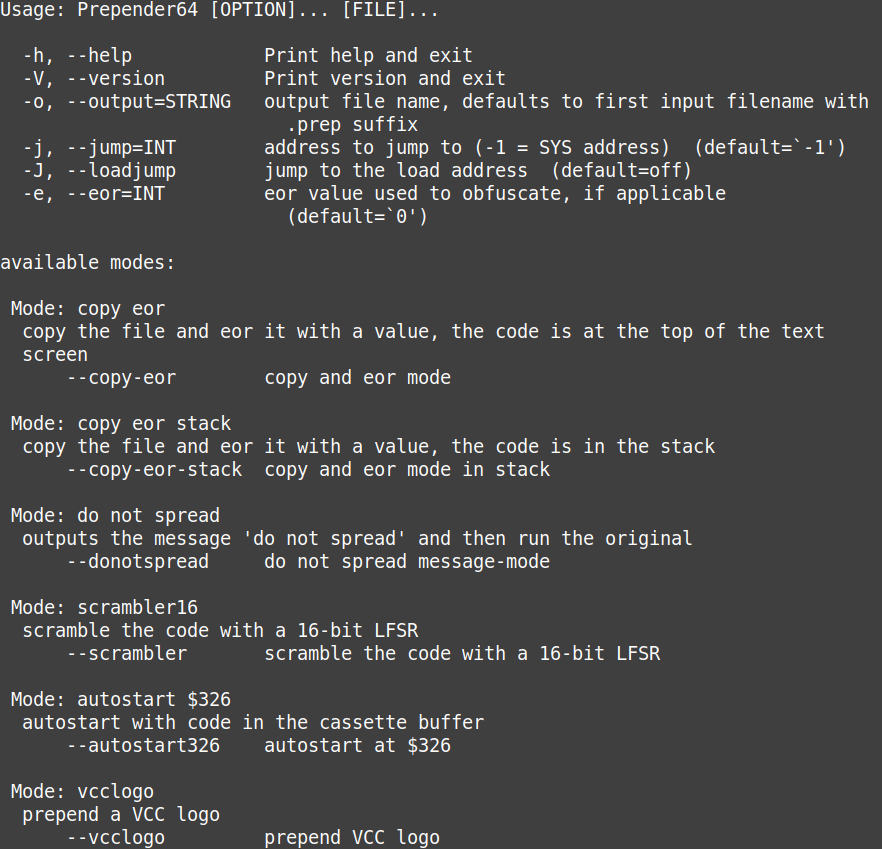 Prepender64 V0.1.0