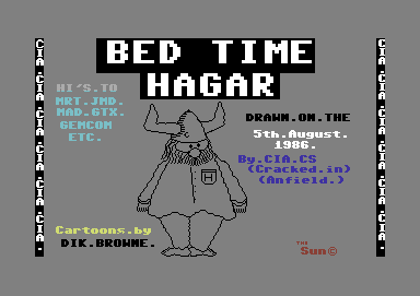 Bed Time Hagar