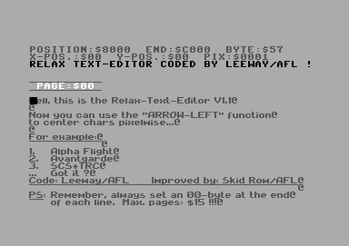 Relax Text Editor